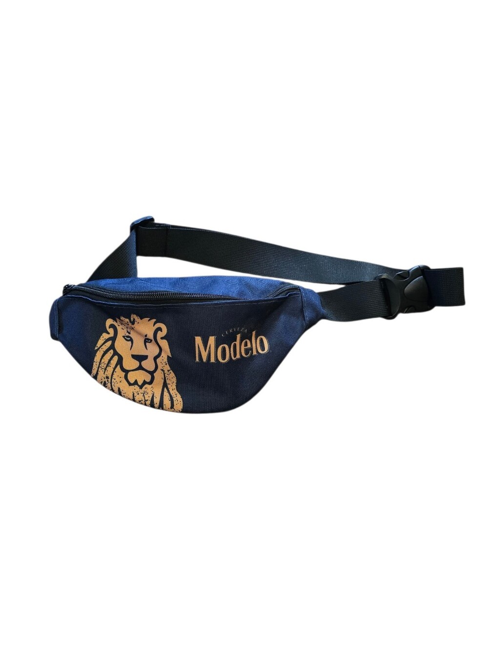 Modelo Cerveza Lion Logo Fanny Pack Waist Bag Black & Gold